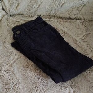 H&M Navy Slim Fit Corduroy Trousers